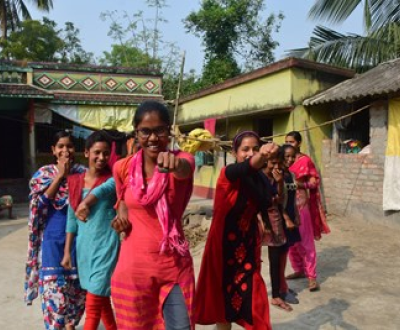 A group of girls