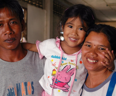 Mother, Father and Daughter in Thailand