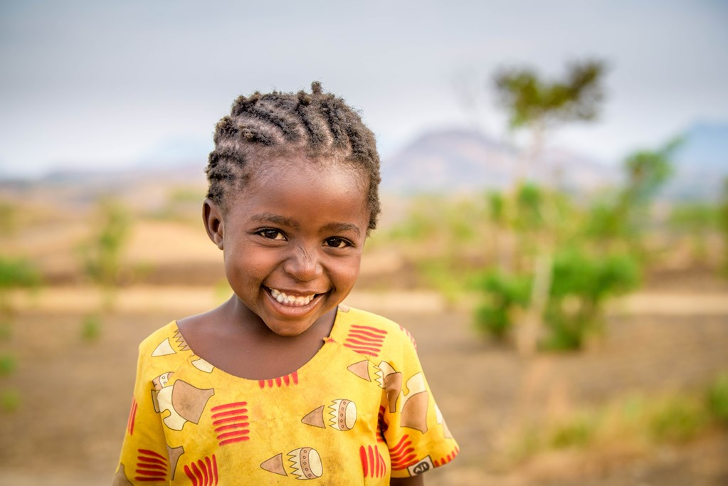 4 year old sponsored girl in Malawi